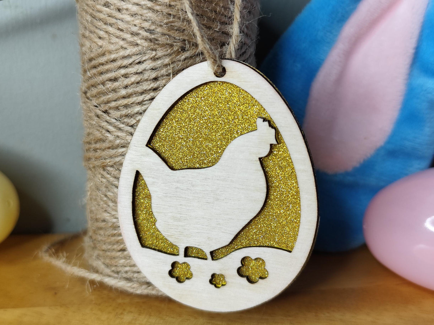 Wooden Easter Egg