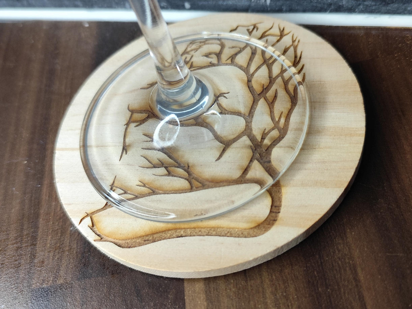 Wooden Coaster with Engraving
