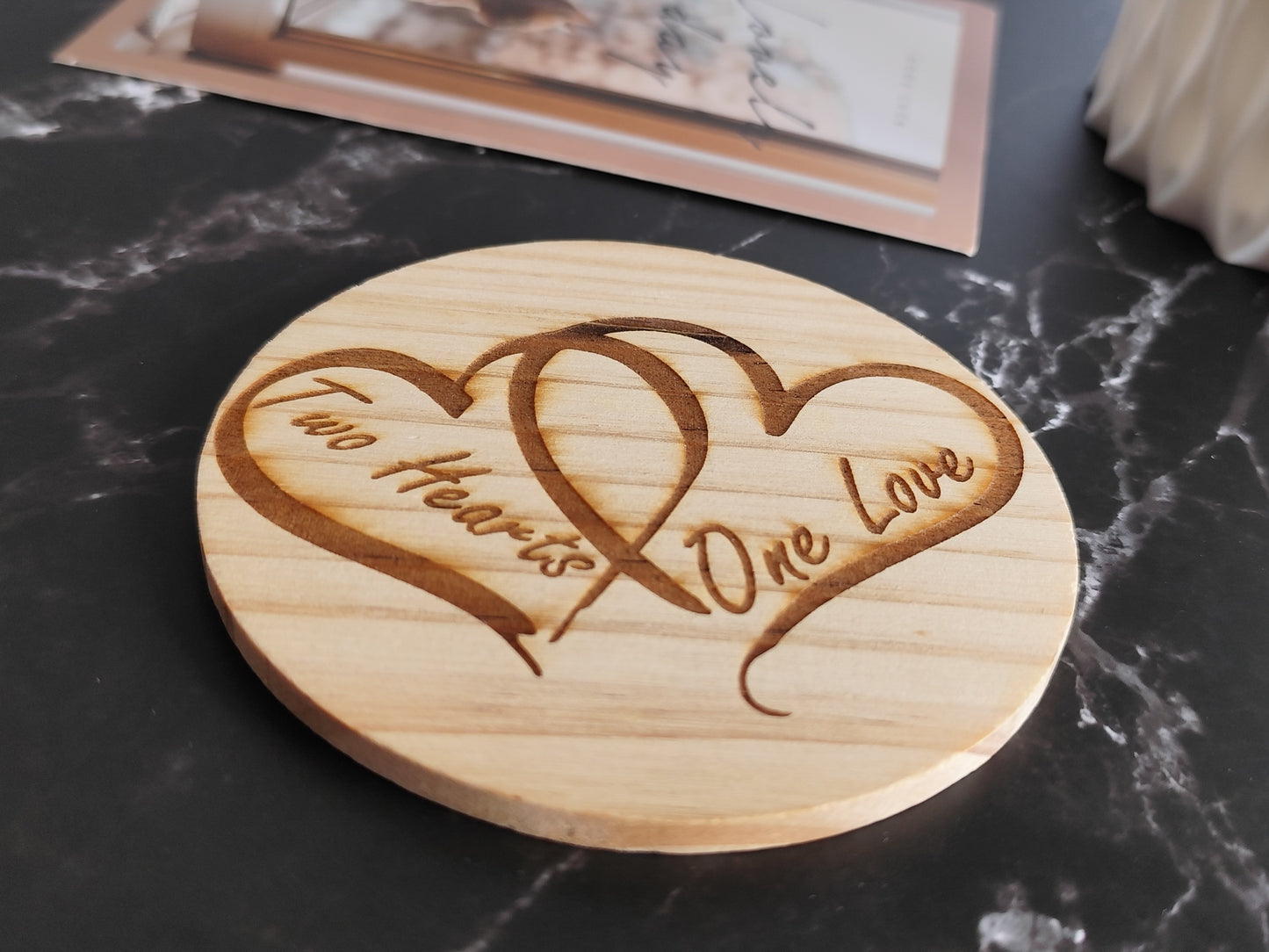 Wooden Coaster with Engraving
