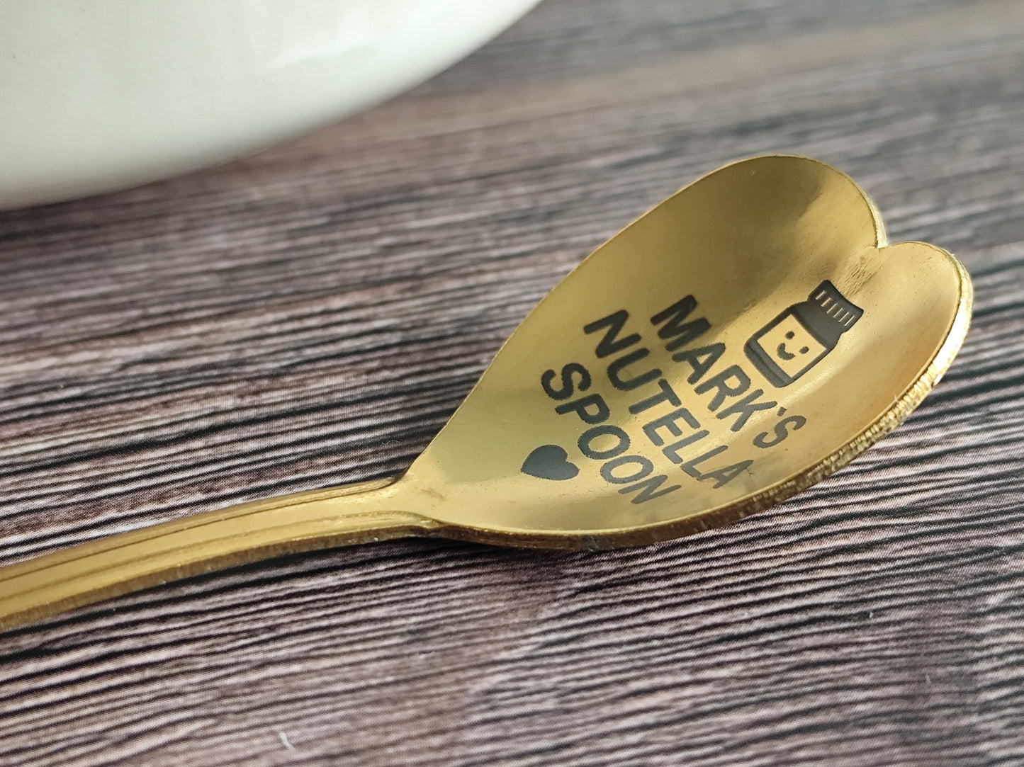 🥄 Personalized Engraved Spoon – Custom Gift with Name & Cute Jar Design