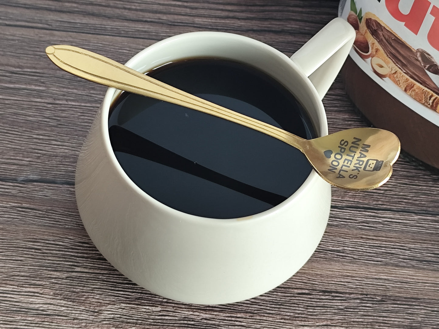🥄 Personalized Engraved Spoon – Custom Gift with Name & Cute Jar Design
