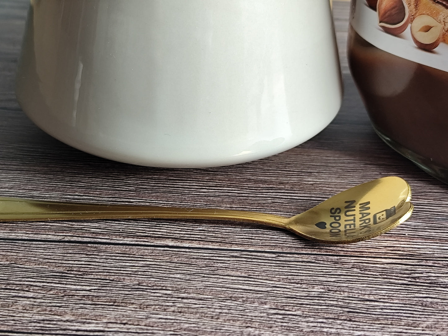 🥄 Personalized Engraved Spoon – Custom Gift with Name & Cute Jar Design