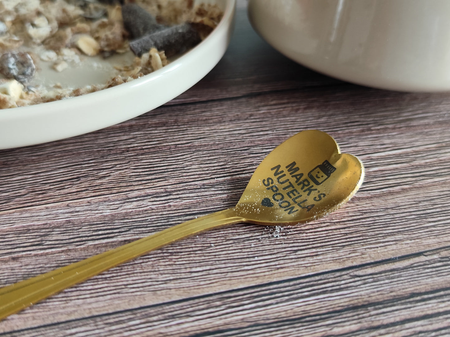 🥄 Personalized Engraved Spoon – Custom Gift with Name & Cute Jar Design