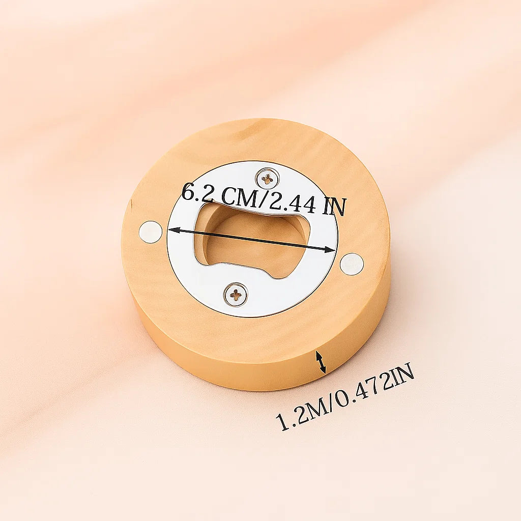 Personalized Wooden Bottle Opener – Unique Gift for Wedding, Groomsmen, or Couple