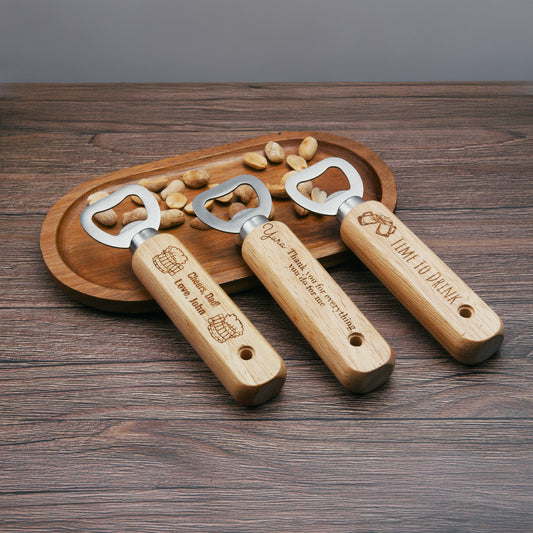 Personalized Wooden Bottle Opener