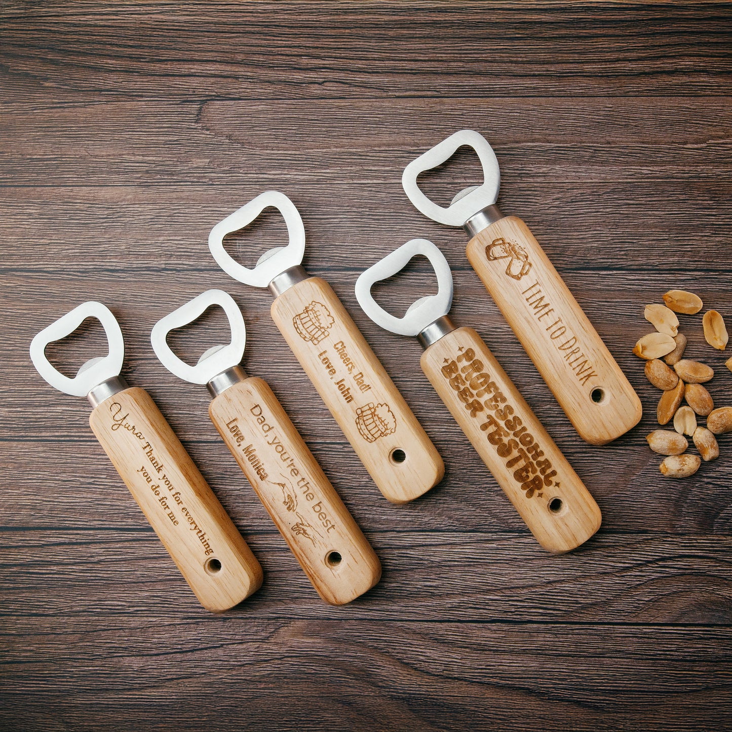 Personalized Wooden Bottle Opener