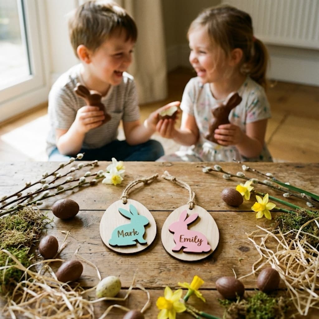 Personalized Easter basket egg tag