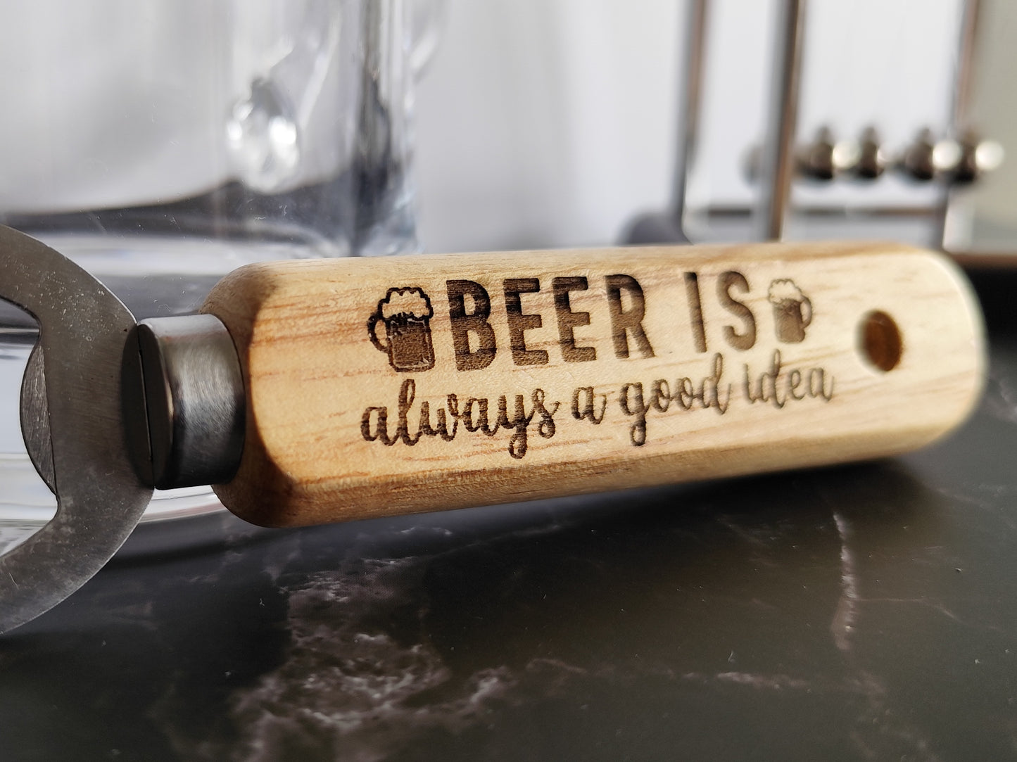 Personalized Wooden Bottle Opener
