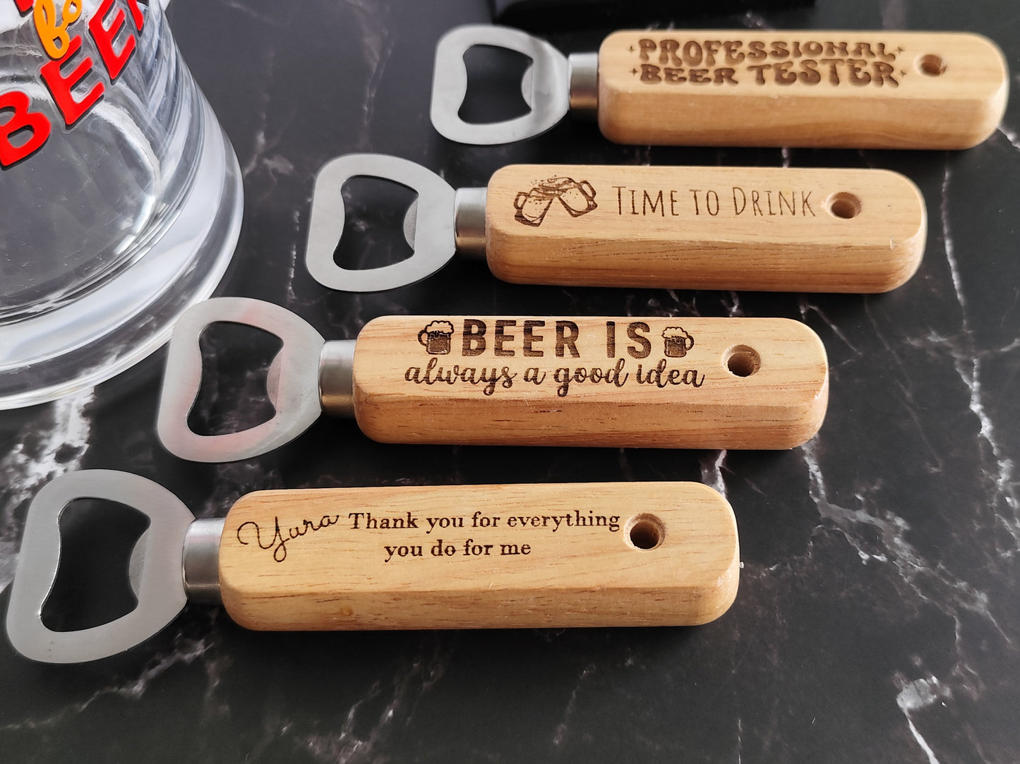 Personalized Wooden Bottle Opener