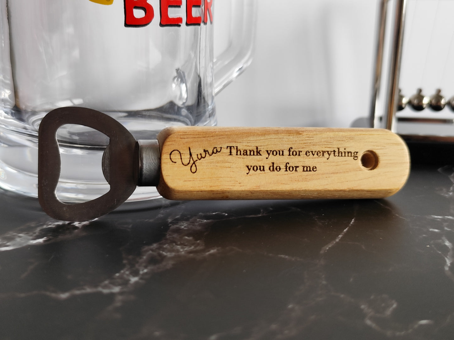 Personalized Wooden Bottle Opener