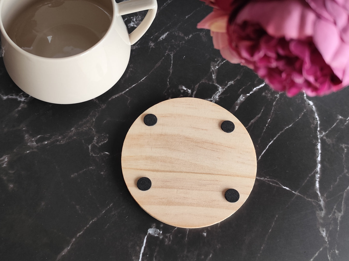 Wooden Coaster with Engraving