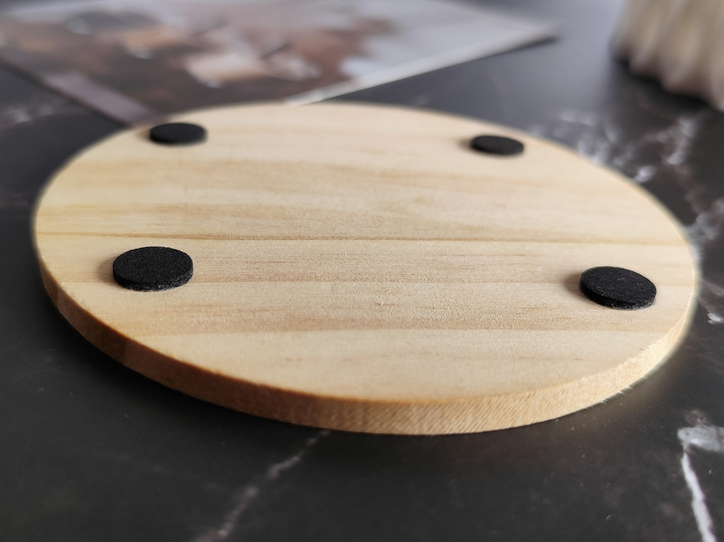 Wooden Coaster with Engraving