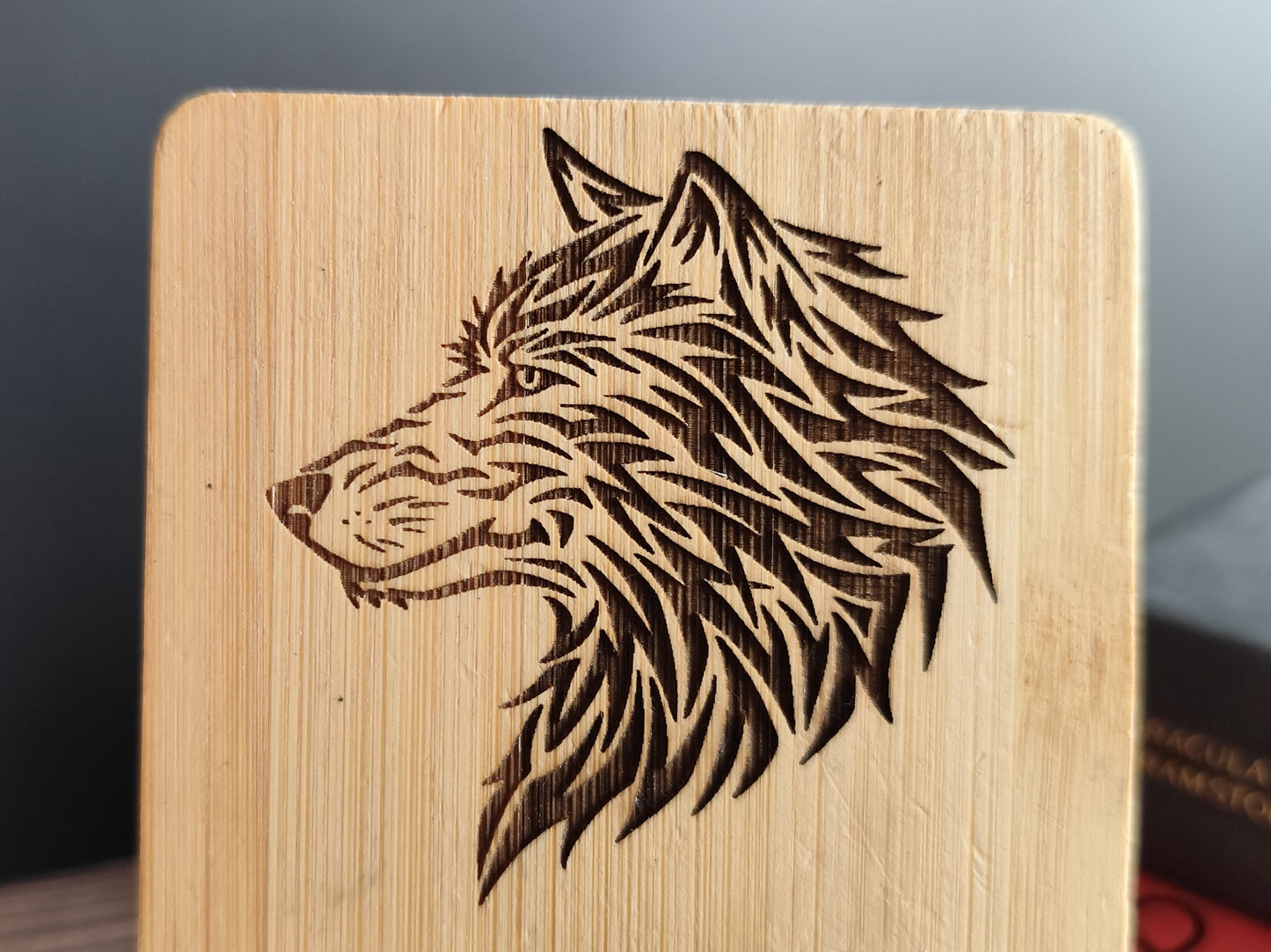 Personalized Phone Holder – Wooden Stand with Individual Engraving