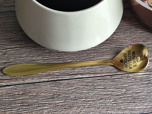 🥄 Personalized Engraved Spoon – Custom Gift with Name & Cute Jar Design