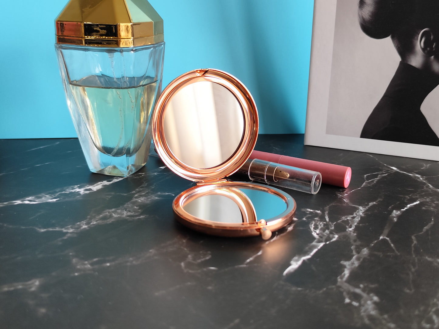 Personalized Compact Mirror – Custom Engraved Gift for Her, Bridesmaid, Mom