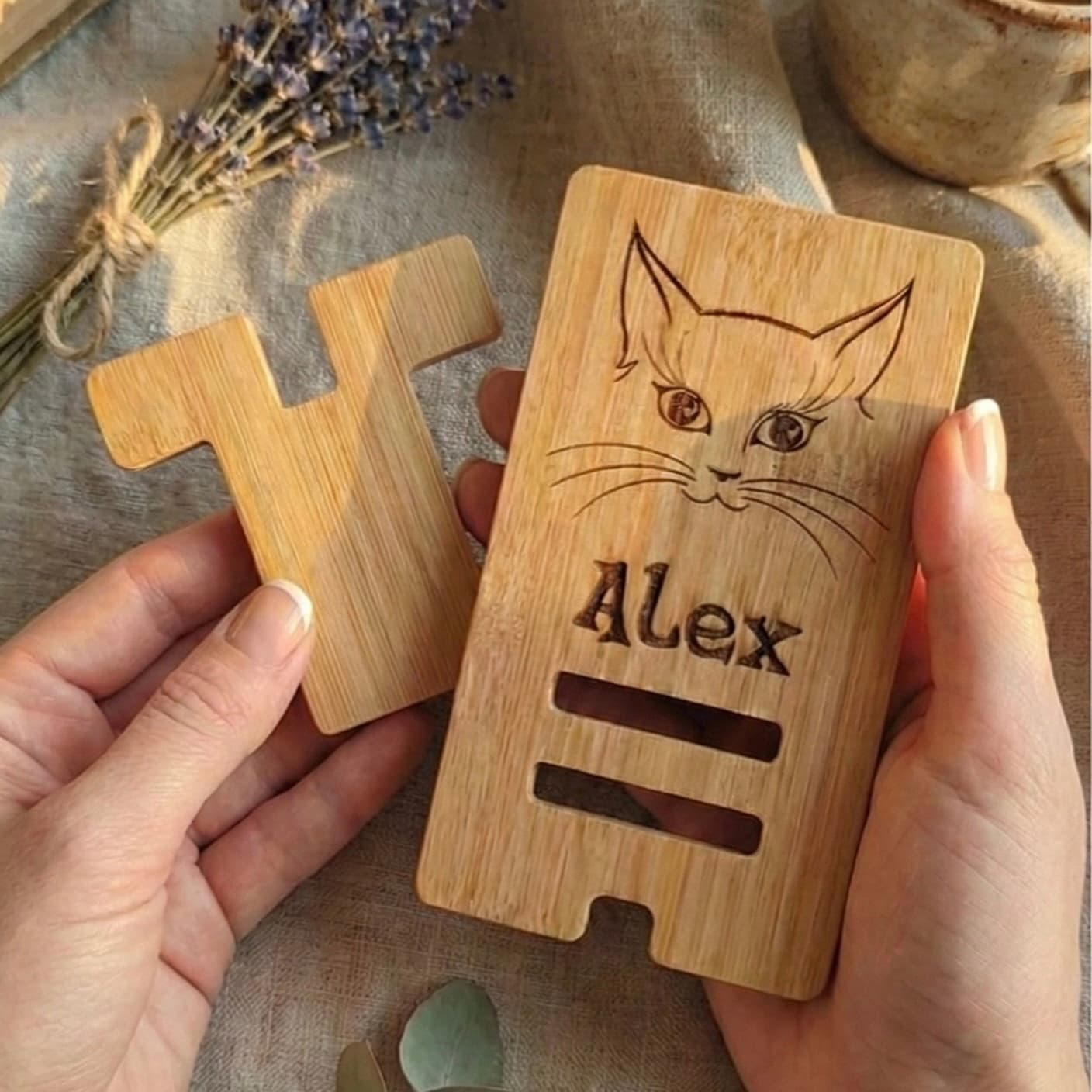 Custom Engraved Phone Stand