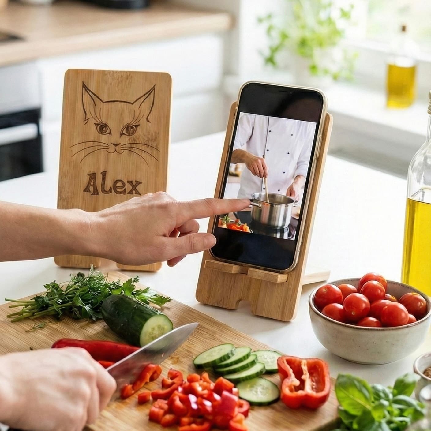 Custom Engraved Phone Stand