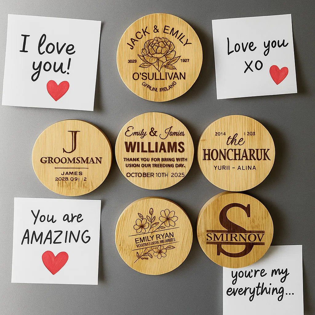 Personalized Wooden Bottle Opener – Unique Gift for Wedding, Groomsmen, or Couple