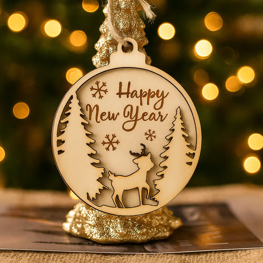 Wooden Christmas Ornaments – Laser Cut & Engraved Holiday Decorations