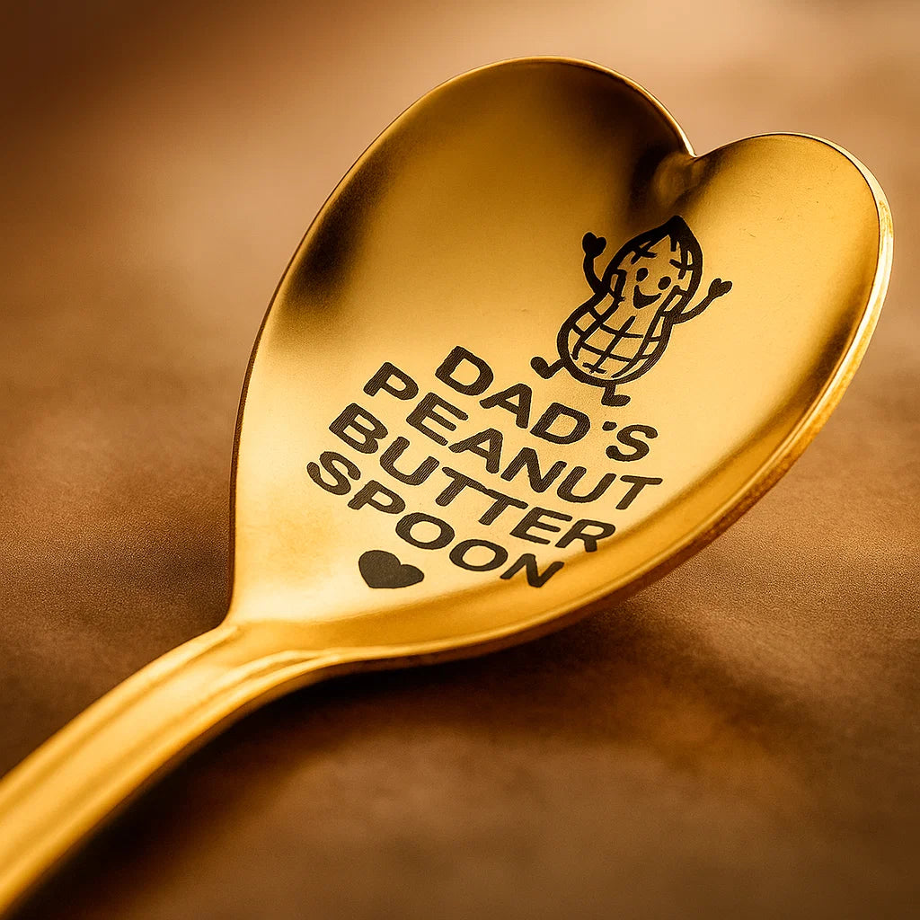 🥄 Personalized Engraved Spoon – Custom Gift with Name & Cute Jar Design