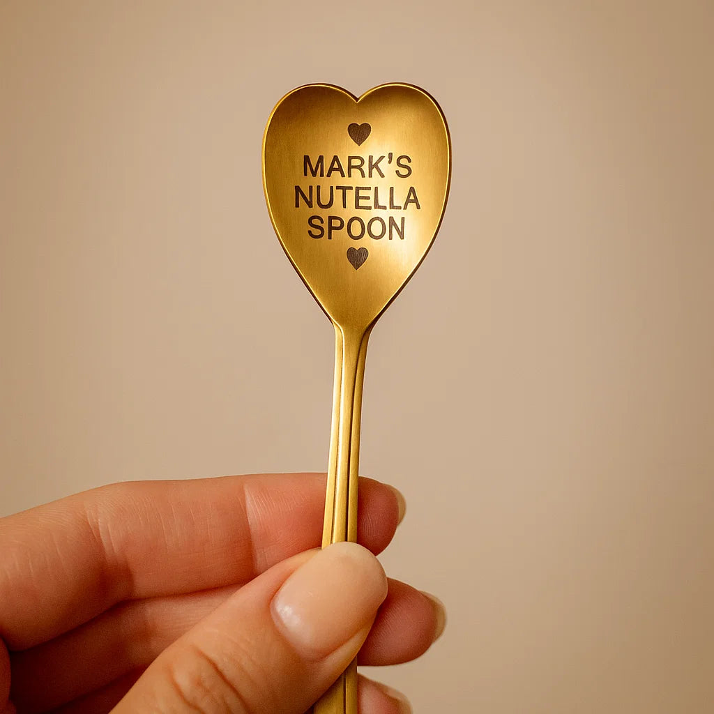 🥄 Personalized Engraved Spoon – Custom Gift with Name & Cute Jar Design