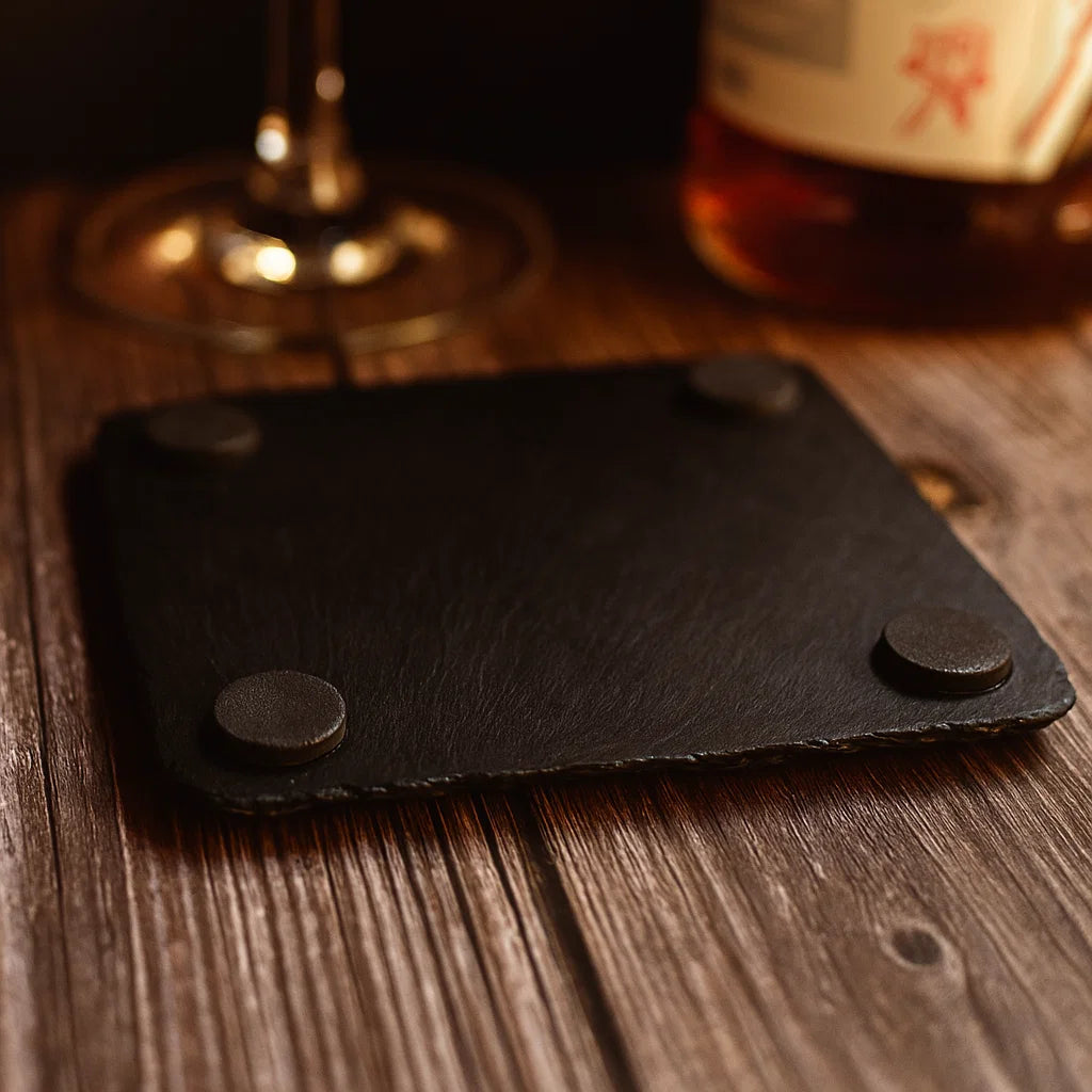 Engraved Stone Coasters for Hot Drinks & Alcohol