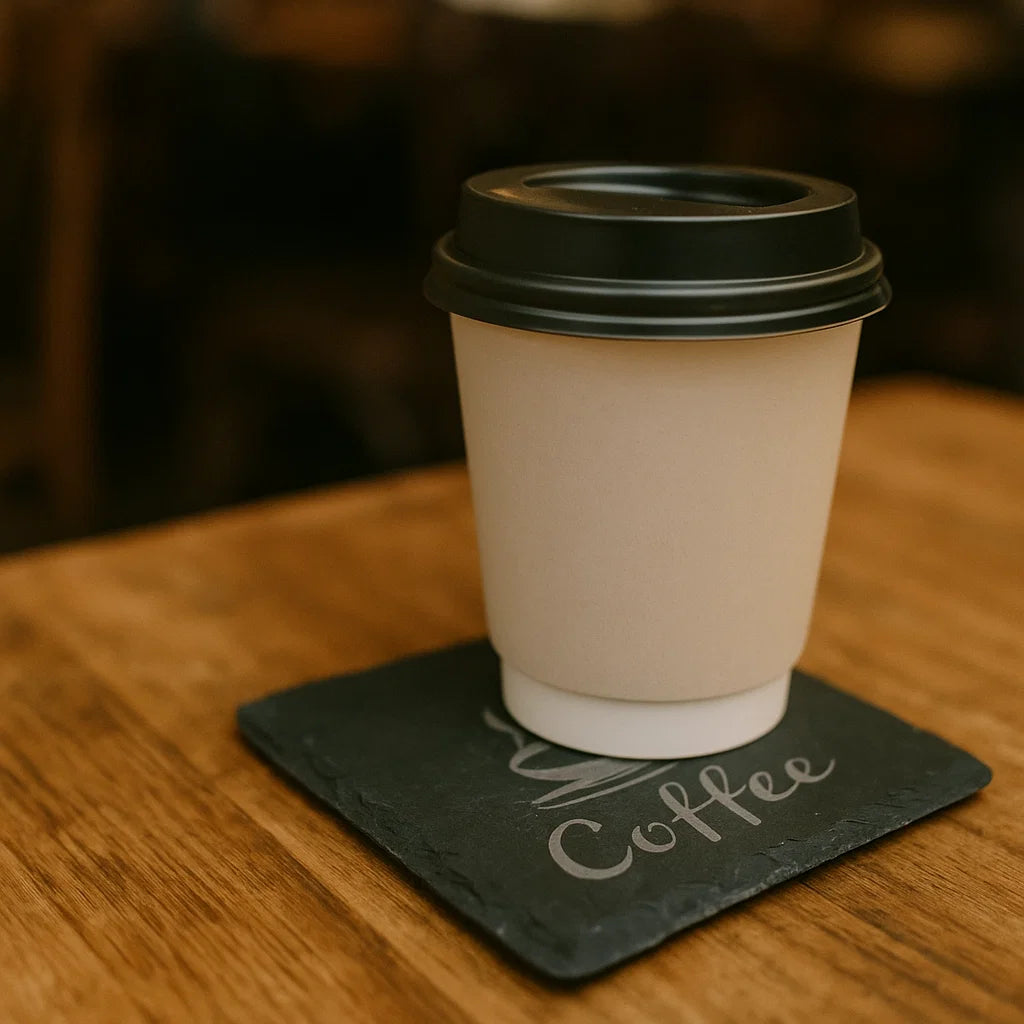 Engraved Stone Coasters for Hot Drinks & Alcohol