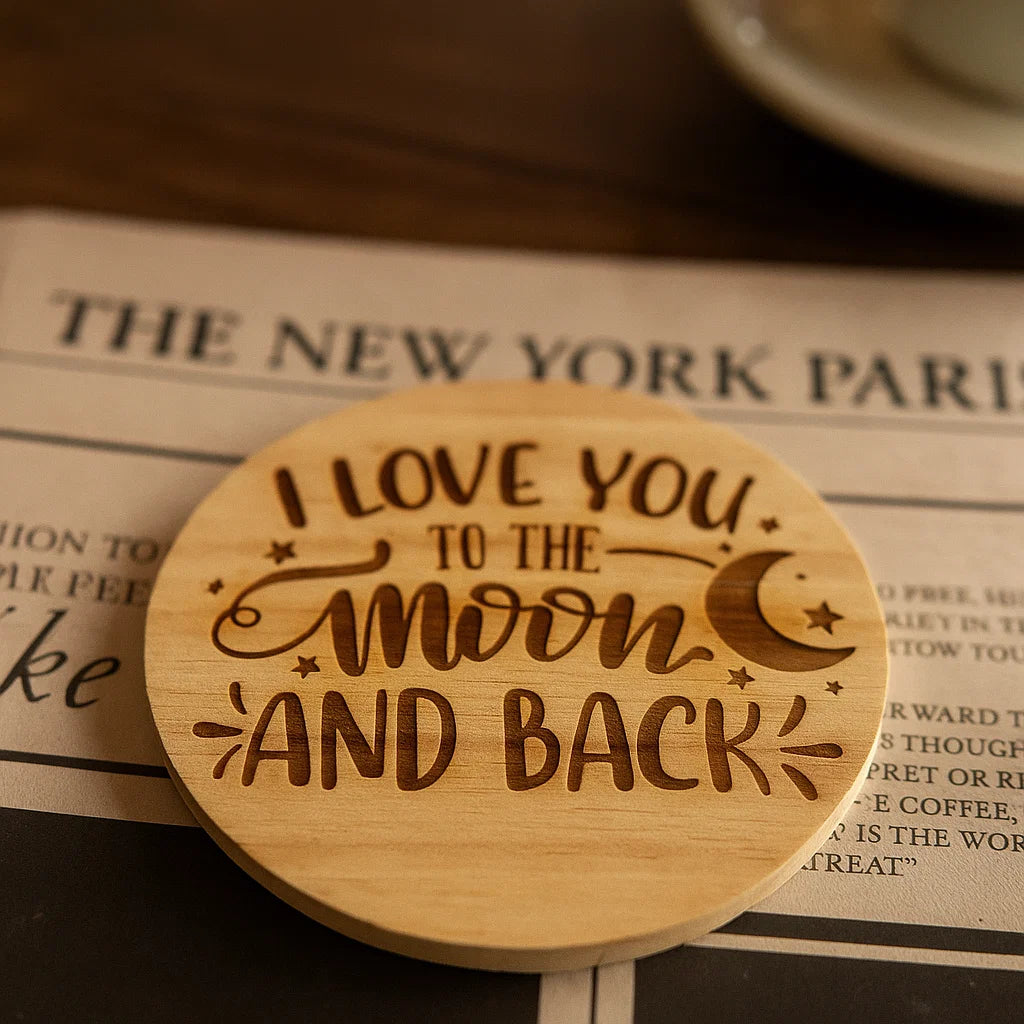 Wooden Coaster with Engraving