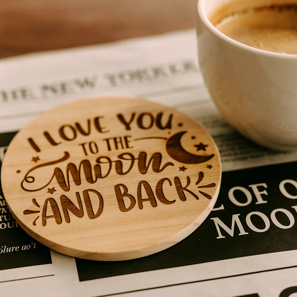 Wooden Coaster with Engraving