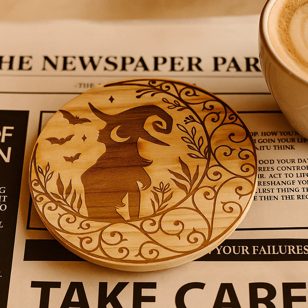 Wooden Coaster with Engraving