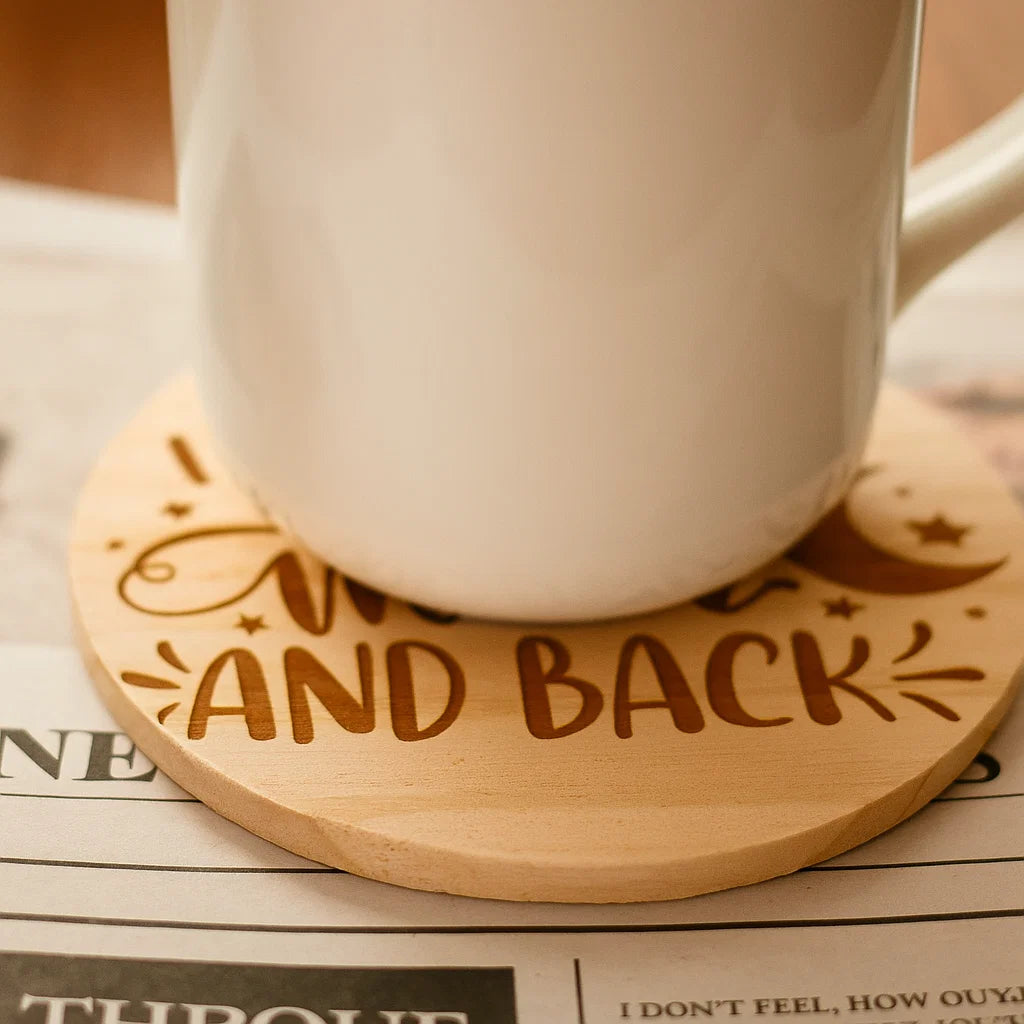 Wooden Coaster with Engraving