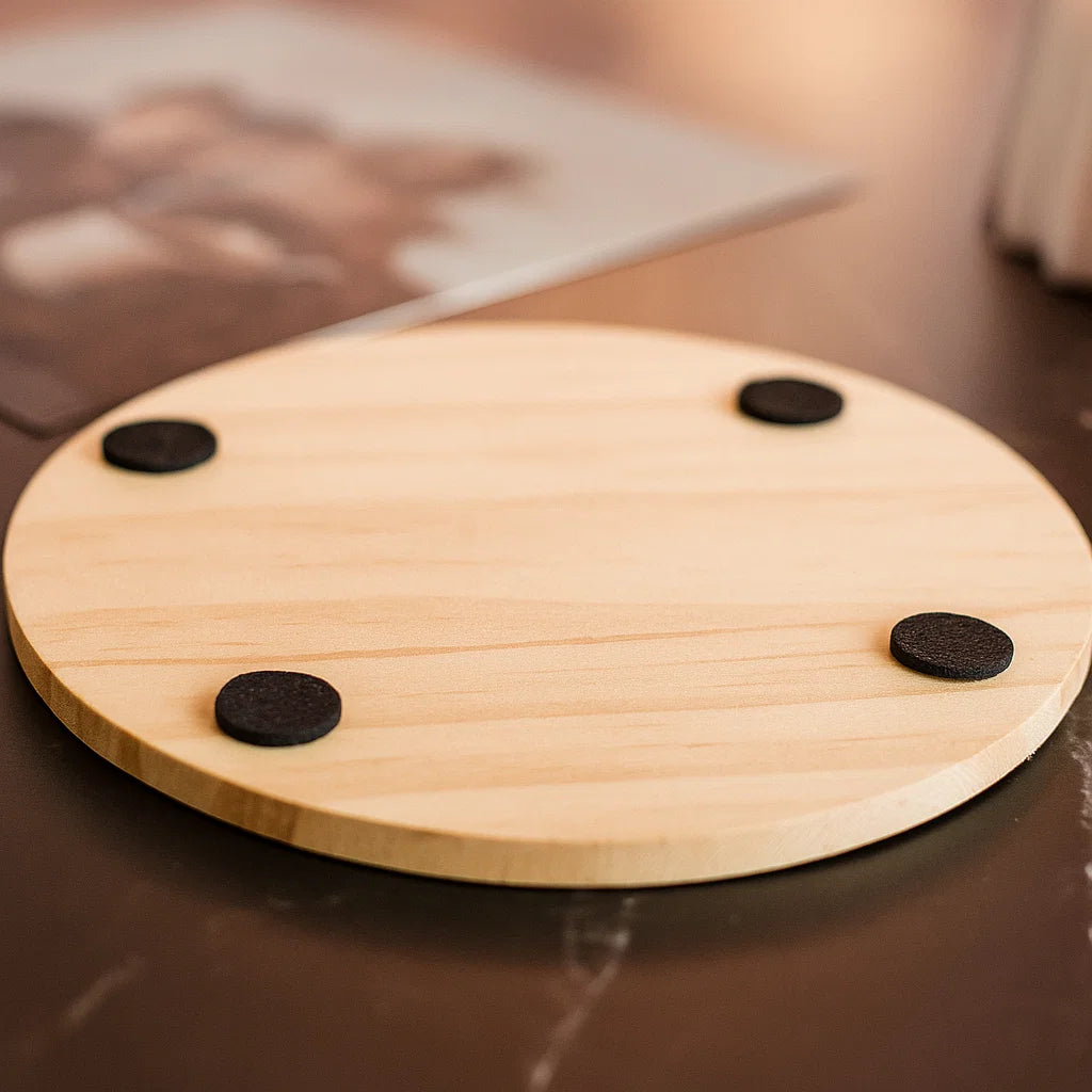 Wooden Coaster with Engraving
