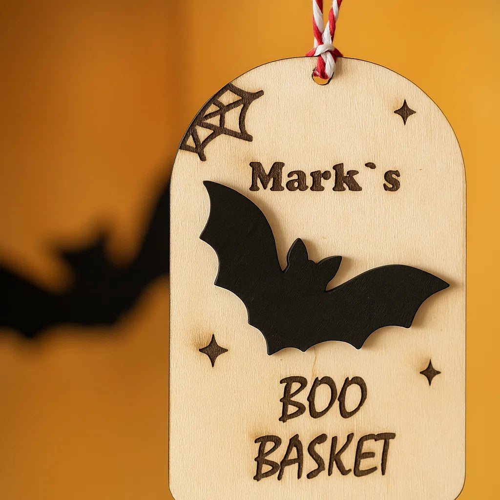 Make Halloween Extra Special with Personalized Boo Basket Tags!