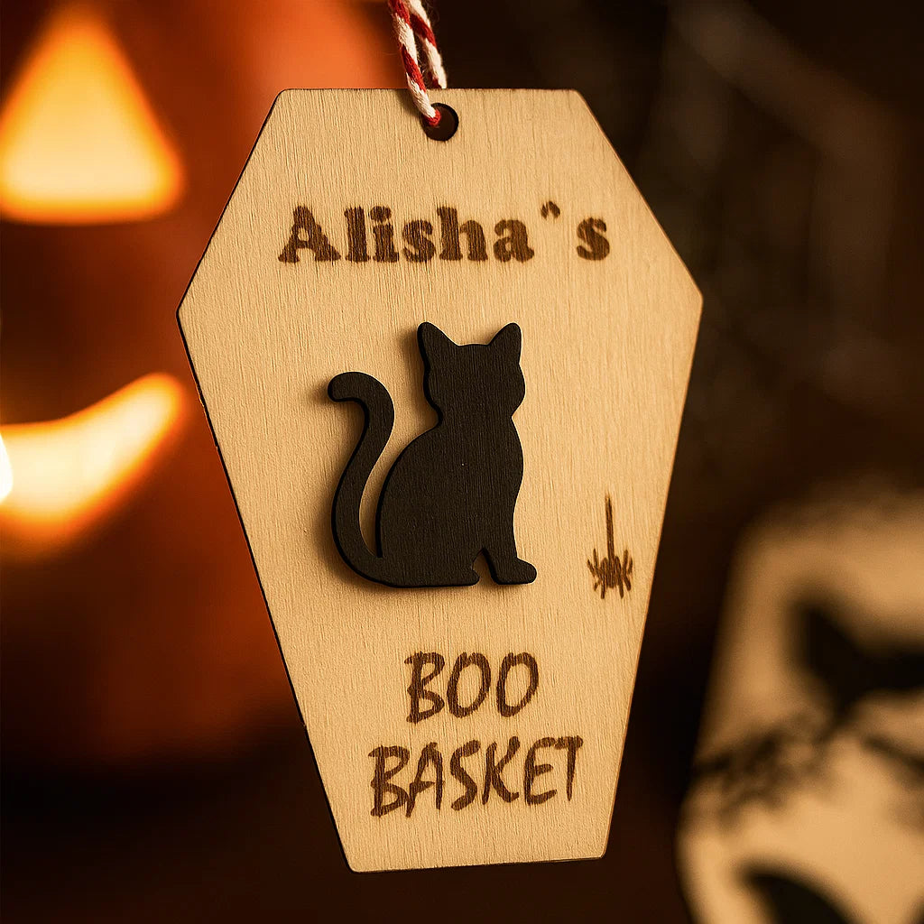 Make Halloween Extra Special with Personalized Boo Basket Tags!