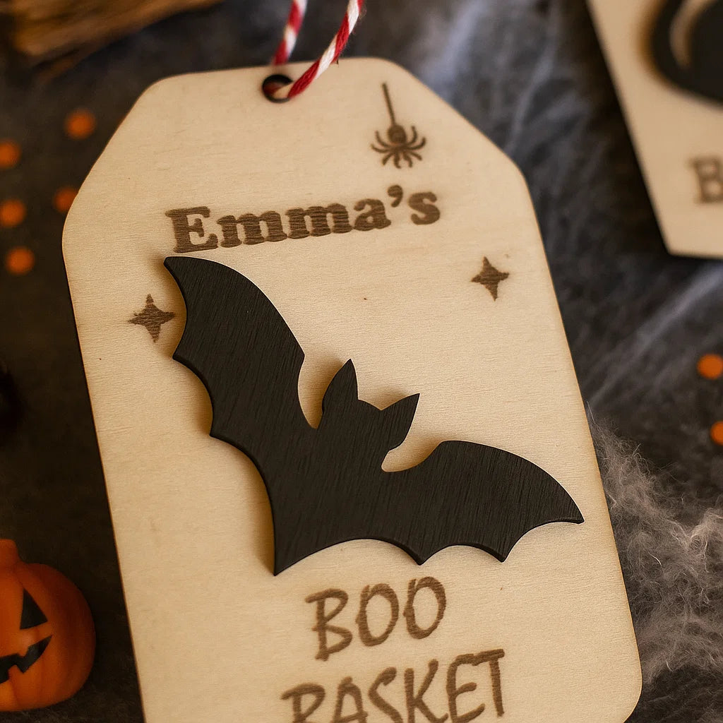 Make Halloween Extra Special with Personalized Boo Basket Tags!