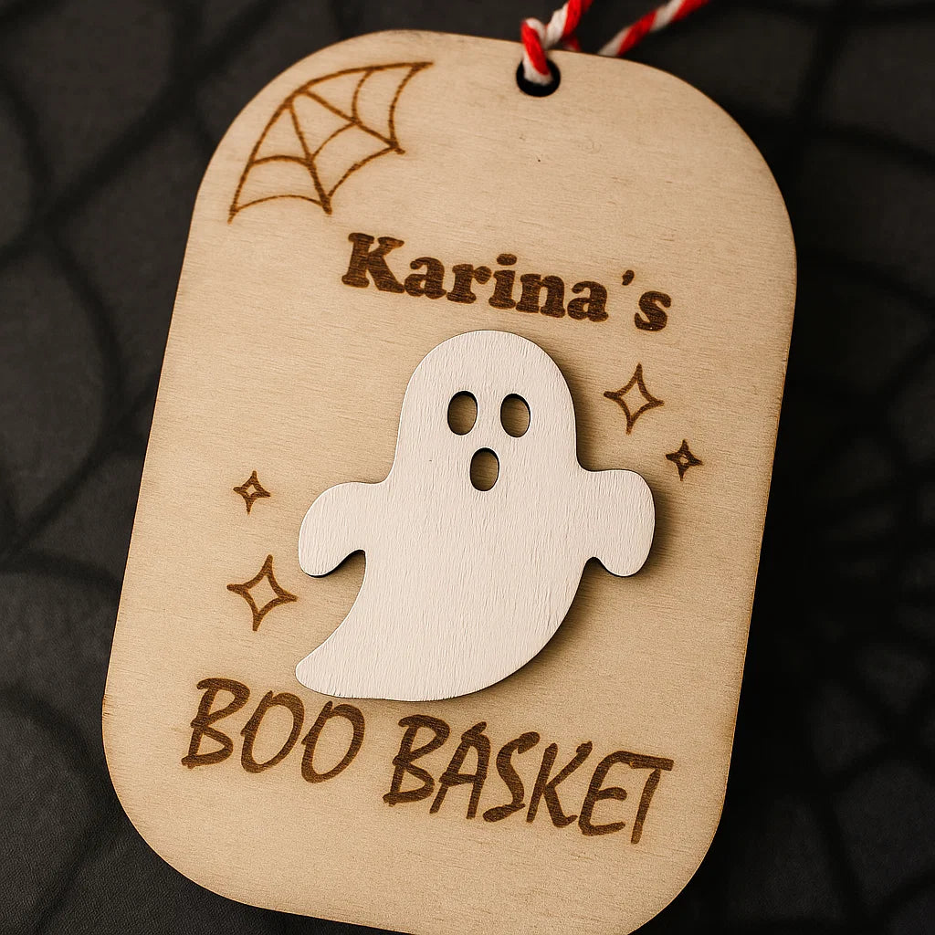 Make Halloween Extra Special with Personalized Boo Basket Tags!