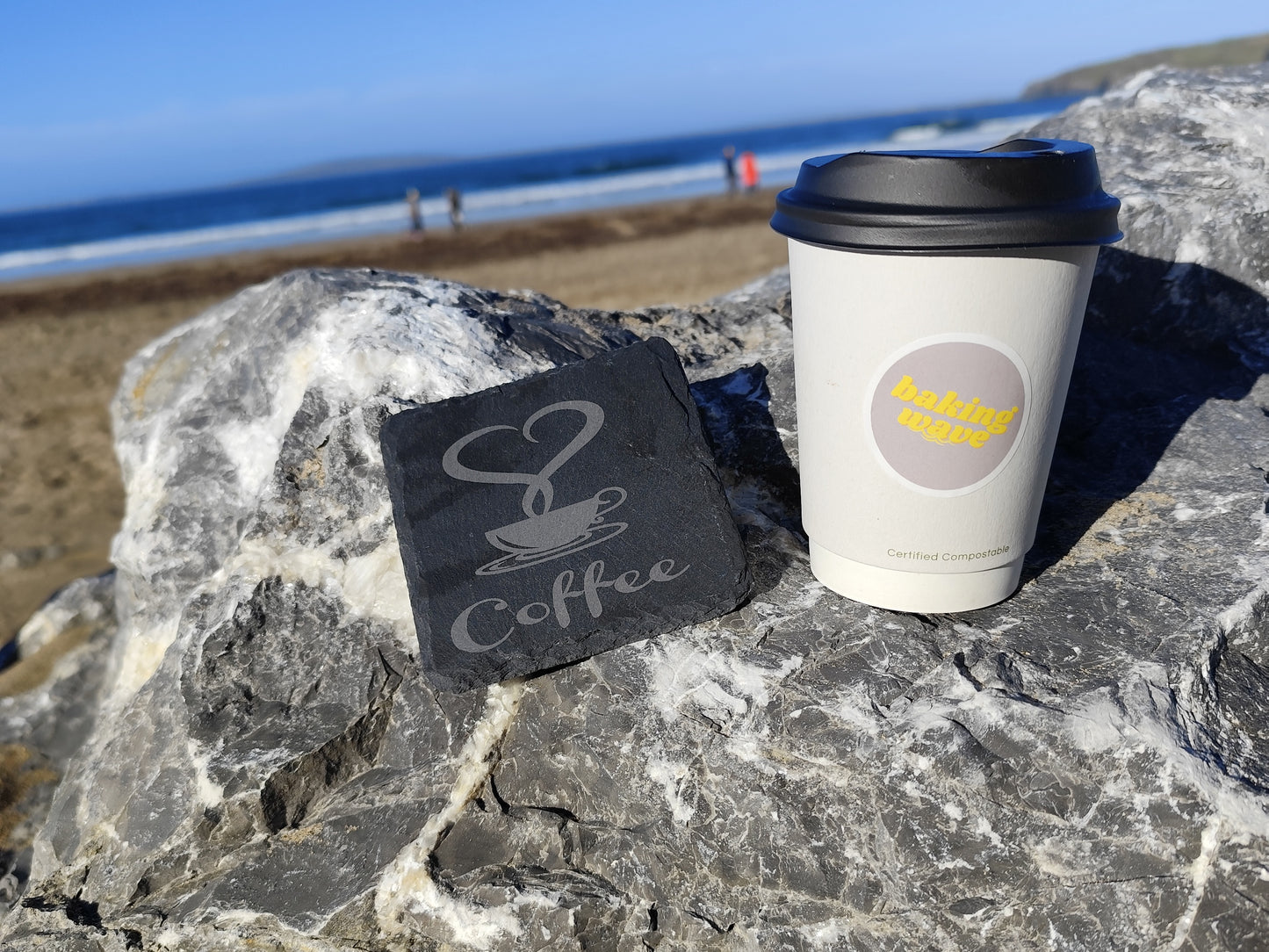 Engraved Stone Coasters for Hot Drinks & Alcohol