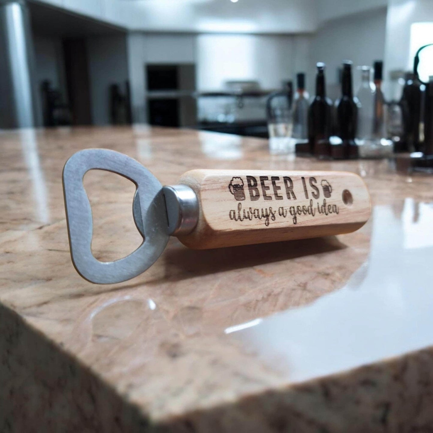 Personalized Wooden Bottle Opener